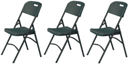 Krzesła cateringowe rozkładane 3 sztuki | HENDI 810989