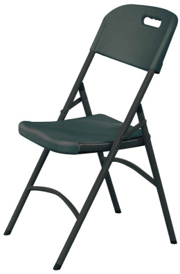 Krzesło rozkładane czarne, ogrodowe | Hendi