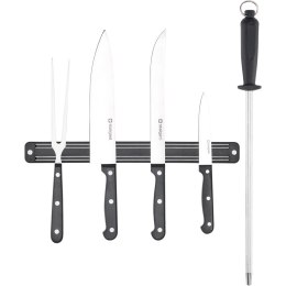 Zestaw noży kuchennych z listwą 6 elementów | STALGAST