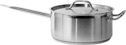 Rondel gastronomiczny ze stali nierdzewnej z pokrywką 28x13 cm Yato YG-00063