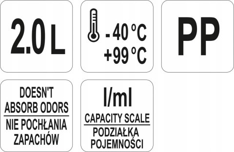 Dzbanek Z Miarką 2000 Ml Przeźroczysty Yato Yg-07286