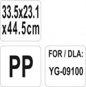 Pojemnik Do Wózka Czarny Z Polipropylenu 33.5x23.1x44.5 Cm Yato Yg-09105