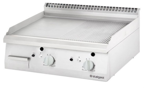 Płyta grill gazowy gładki 400x700 G30 | Stalgast