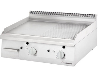 Płyta grill gazowy gładki 800x700 G30 | Stalgast