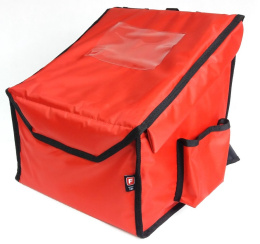 Plecak na pizzę 4x40x40 podgrzewany czerwony | Furmis