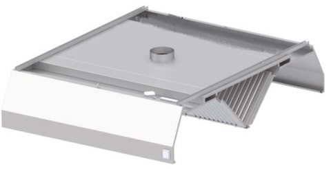 Okap Gastronomiczny Ze Stali 410x160 Centralny Trapezowy Stalgast