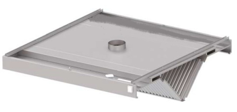 Okap Gastronomiczny Ze Stali 260x150 Centralny Skośny Stalgast