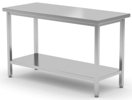 Stół nierdzewny centralny z półką 150x70x85 | Polgast