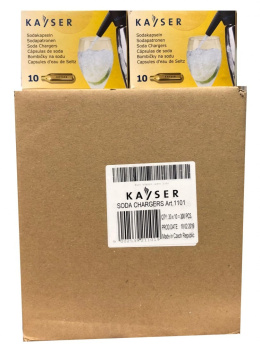Naboje do wody sodowej 300 sztuk - karton | Kayser