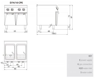 Makaroniarka elektryczna 2 x 28l, 11,2 kW, Diamante 700, Olis