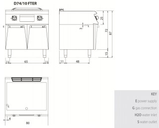 Płyta grillowa elektryczna, chromowana, gładka, na podstawie, 10,8 kW, Diamante 700, D74/10FTEC, Olis