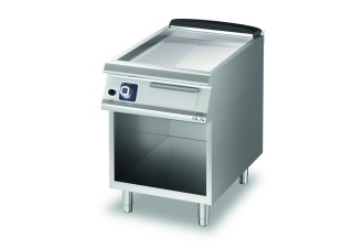 Płyta grillowa gazowa 1/3 ryflowana, 2/3 gładka, na podstawie, 9 kW, Diamante 700, D73/10FTG1/3R, Olis