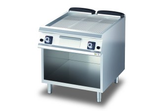 Płyta grillowa gazowa, ryflowana, na podstawie, 12 kW, Diamante 700, D74/10FTGR, Olis