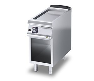 Płyta grillowa gazowa, ze stali nierdzewnej, gładka, na podstawie, 6 kW, Diamante 700, D72/10FTGA, Olis