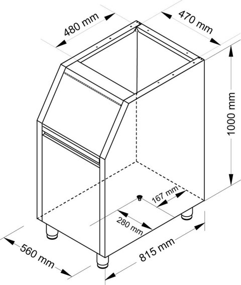 Zasobnik na lód, 100 kg, NTF