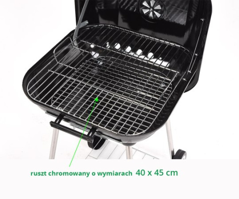 Grill ogrodowy węglowy z pokrywą | Lund 99580