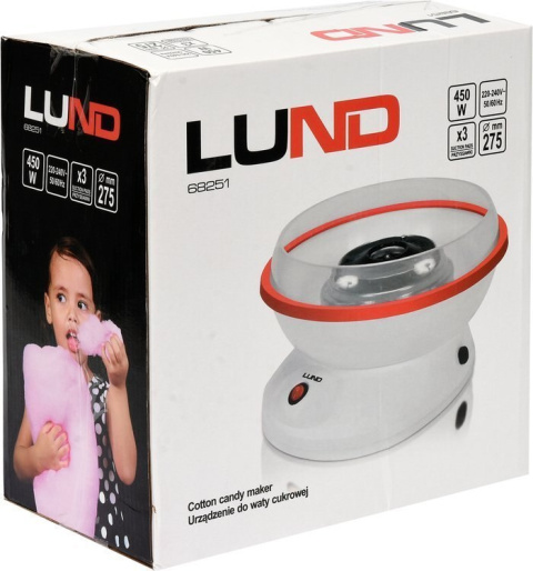 LUND | Maszyna do waty cukrowej 450W domowa