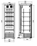 Chłodziarka farmaceutyczna 360L - drzwi szklane | Medgree MPRA 450 G