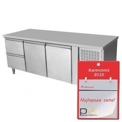 Stół chłodniczy 2-drzwiowy + 2szuflady agregat z boku 1030004