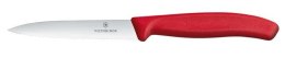 Victorinox Swiss Classic Nóż do jarzyn, ząbkowany, 10 cm, czerwony