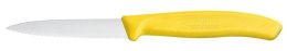 Nóż do jarzyn, ostrze 8 cm, ząbkowany, żółty | Victorinox Classic