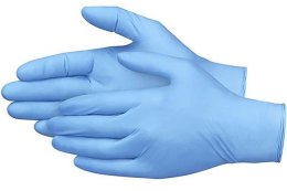 Rękawiczki nitrylowe niebieskie L 100 szt. | HENDI