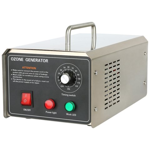 Profesjonalny generator ozonu, stalowy, 10000 mg/h