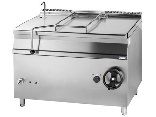 Patelnia przechylna, gazowa, poj. 120l, 23 kW, dno Inox, GBS120.912 Inox | Gasztrometal