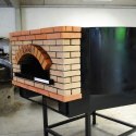 Piec do pizzy gazowy / gazowy + drewno, Rotondo 100 cm | Ceky F10RG