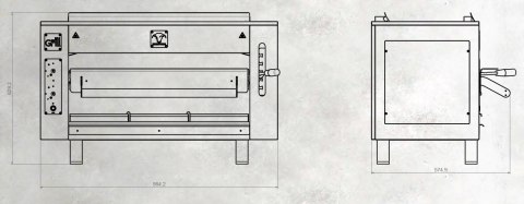 Grill do steków, gazowy, 14 kW, Hereford, WeGrillandMore