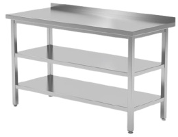 Stół roboczy 2-półki 150x60 | Hendi