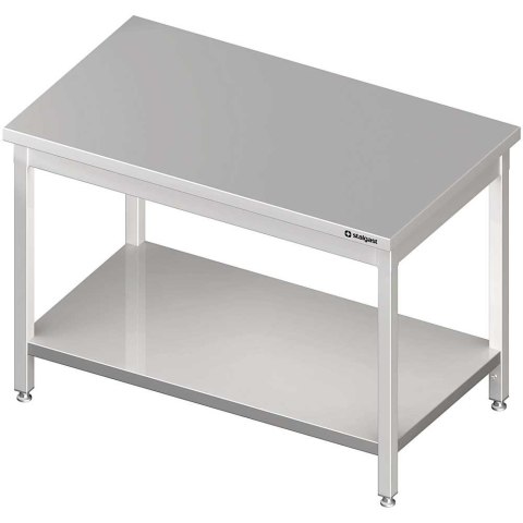 Stół nierdzewny centralny z półką 1100x700 | Stalgast