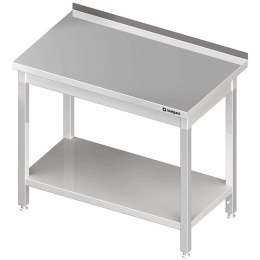 Stół nierdzewny przyścienny z półką 1100x600 | Stalgast