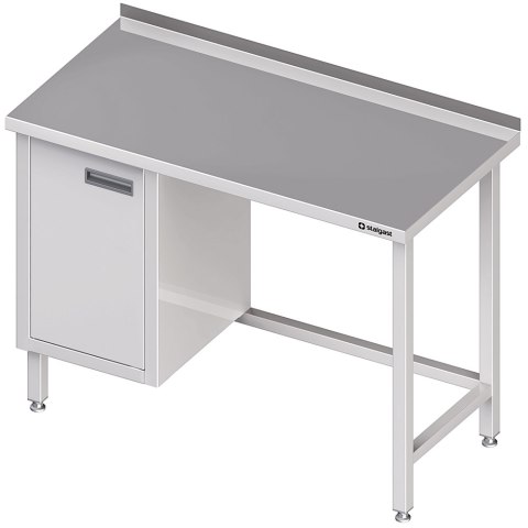 Stół nierdzewny z szafką (L) 90x60 | Stalgast