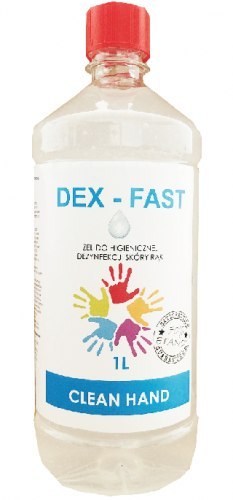 Żel do higienicznej dezynfekcji skóry rąk Dex-Fast | 1 litr | od ręki | RQ