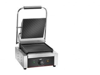 Grill kontaktowy Pojedynczy 225x230 płyta gładka Amitek 6040010