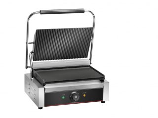 Grill Kontaktowy Pojedynczy 340x230 płyta gładka Amitek 6040012