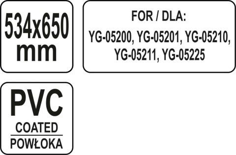 Półka zapasowa 534x650 mm Yato YG-05400