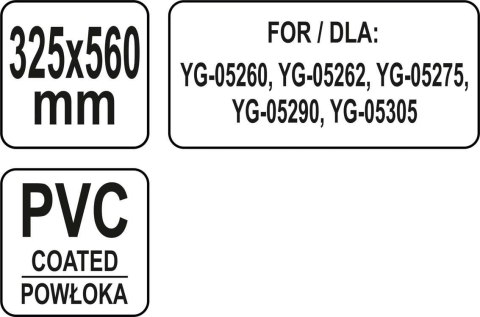 Półka Zapasowa do Stołów Chłodniczych Yato 325x560mm YG-05409