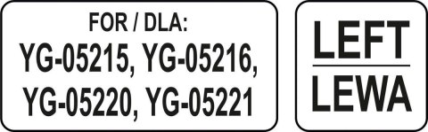 Prowadnica Lewa Zapasowa Półki 534x650 Yato Yg-05404