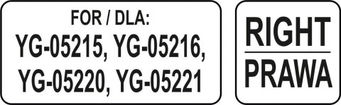 Prowadnica Prawa Zapasowa Półki 534x650 Yato Yg-05405