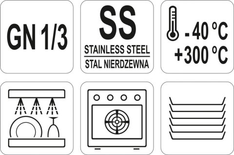 Pokrywka Do Gn 1/3 Stal Nierdzewna Yato Yg-00372