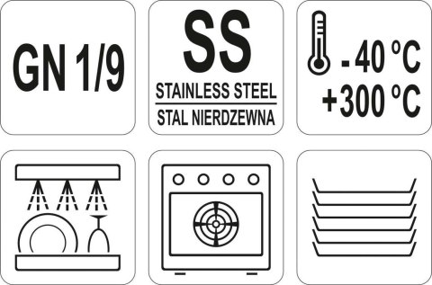 Pokrywka Do Gn 1/9 Stal Nierdzewna Yato Yg-00375