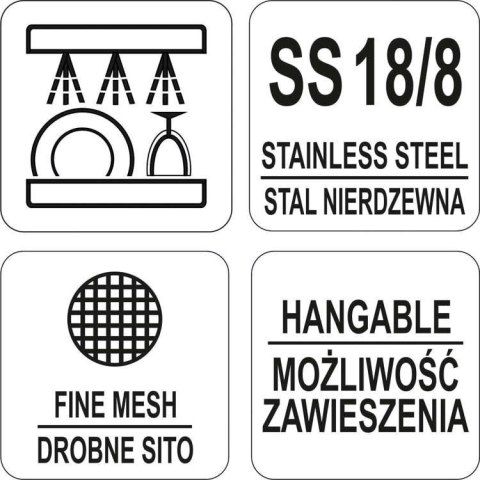 Sito Chińskie Stożkowe Siatkowe Gęste 120 Mm Yato Yg-00605