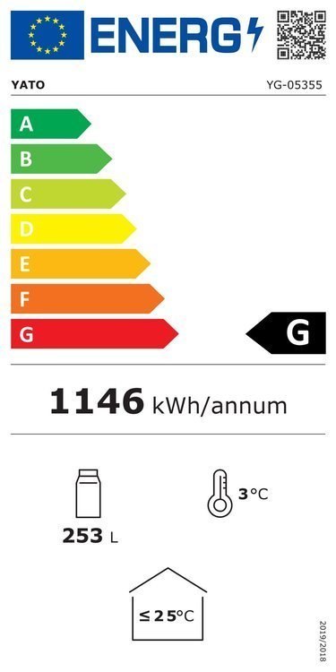 Witryna Chłodnicza Barowa 920x515x905 Yato Yg-05355