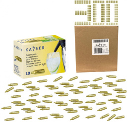 Naboje do wody sodowej 300 sztuk - karton | Kayser