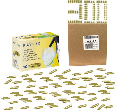 Naboje do wody sodowej saturatora CO2 300 sztuk KARTON Kayser