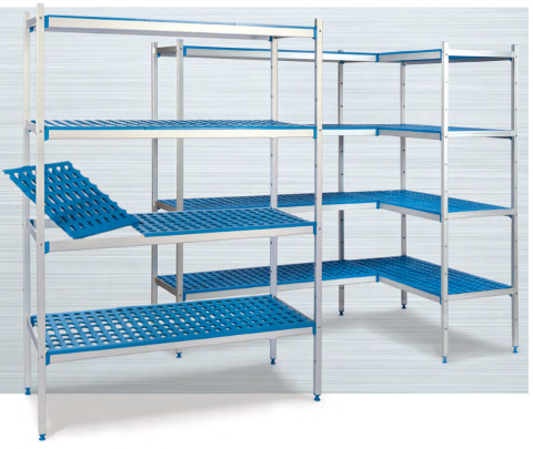 Regał do magazynu metalowy 3-półkowy 107x60x175 | Alushelf 60104
