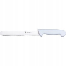 Nóż uniwersalny ząbkowany, ostrze 20 cm, biały | Stalgast 284205