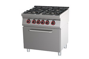 Kuchnia Gazowa z Piekarnikiem El GN 2/1 Redfox SPBT 70/80 21 GE 00027277